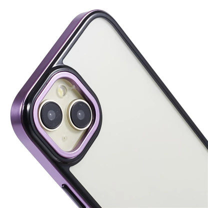 For iPhone 14 Plus Case Electroplating Frame TPU+PC Protective Phone Cover