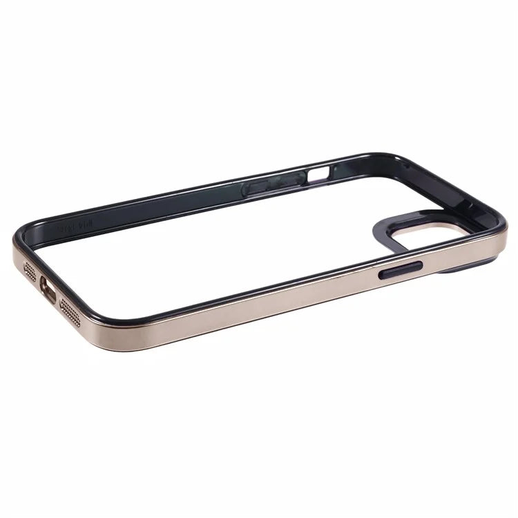 For iPhone 14 Plus Case Electroplating Frame TPU+PC Protective Phone Cover