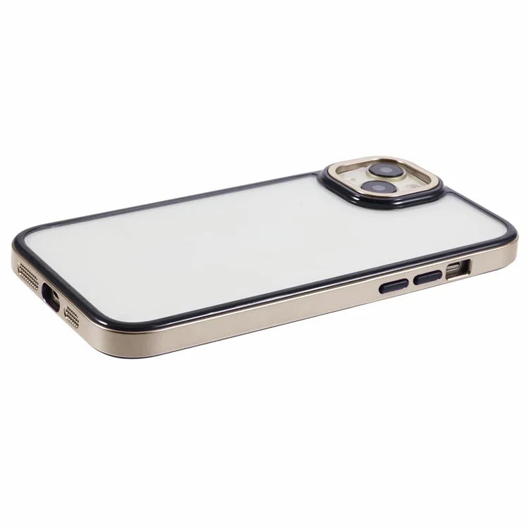 For iPhone 14 Plus Case Electroplating Frame TPU+PC Protective Phone Cover