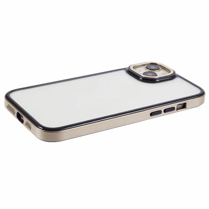 For iPhone 14 Plus Case Electroplating Frame TPU+PC Protective Phone Cover