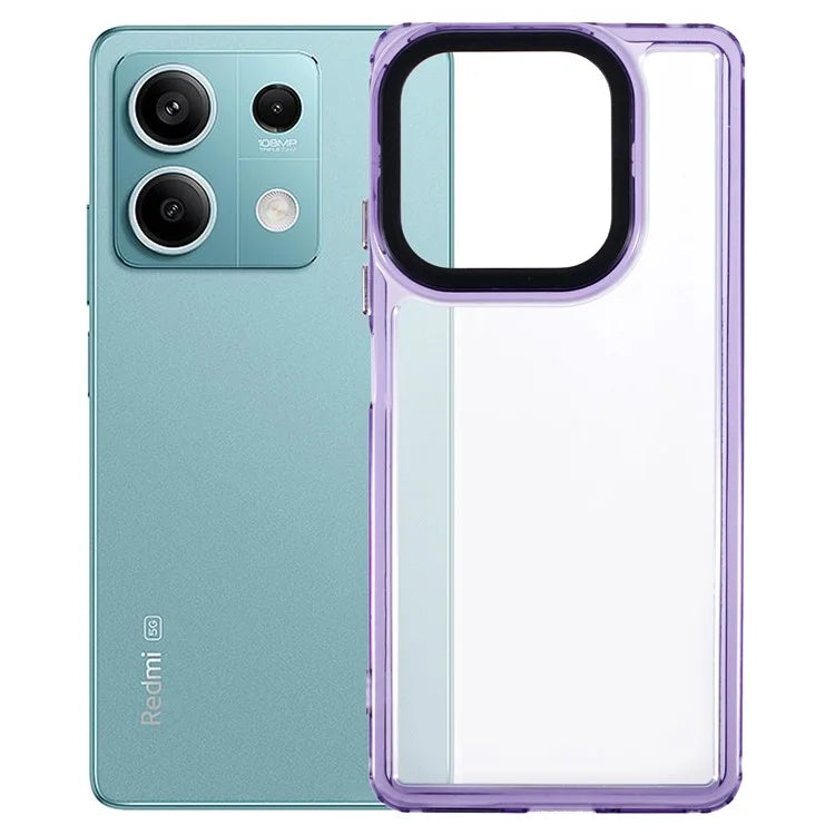For Xiaomi Redmi Note 13 5G / Redmi Note 13 Pro 5G / Poco X6 5G Cell Phone Case High Clarify PC+TPU Cover Purple