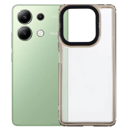 For Xiaomi Redmi Note 13 4G Case High Clarify PC+TPU Anti-Scratch Phone Cover Black