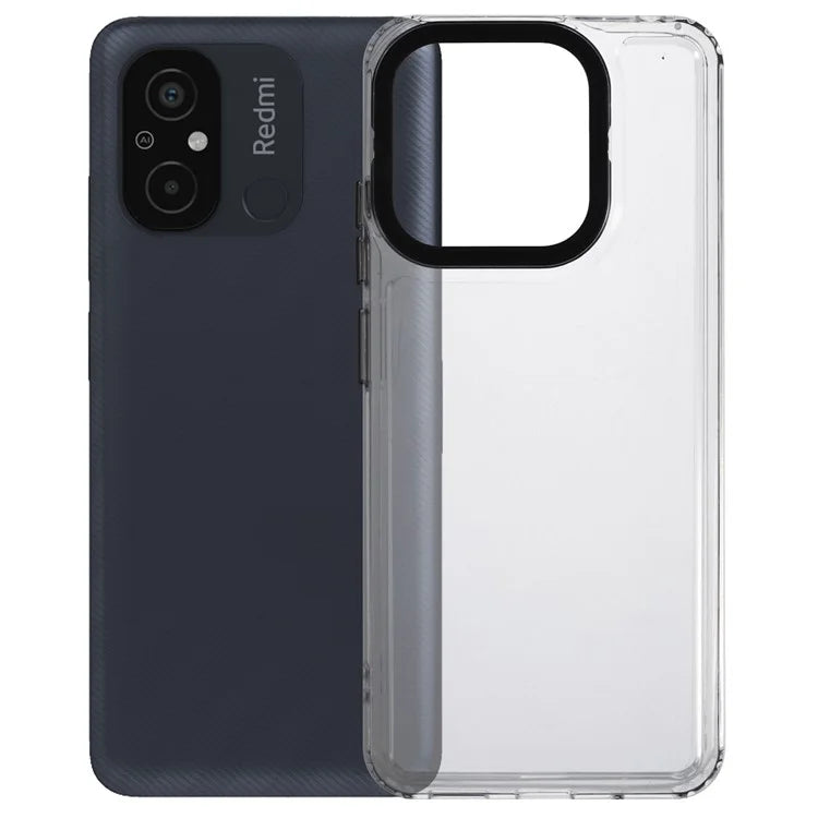 For Xiaomi Redmi 12C 4G Case PC+TPU Clear Back Phone Cover