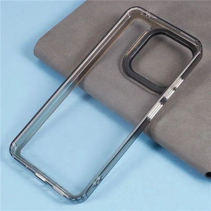 For Xiaomi Redmi 12C 4G Case PC+TPU Clear Back Phone Cover Black