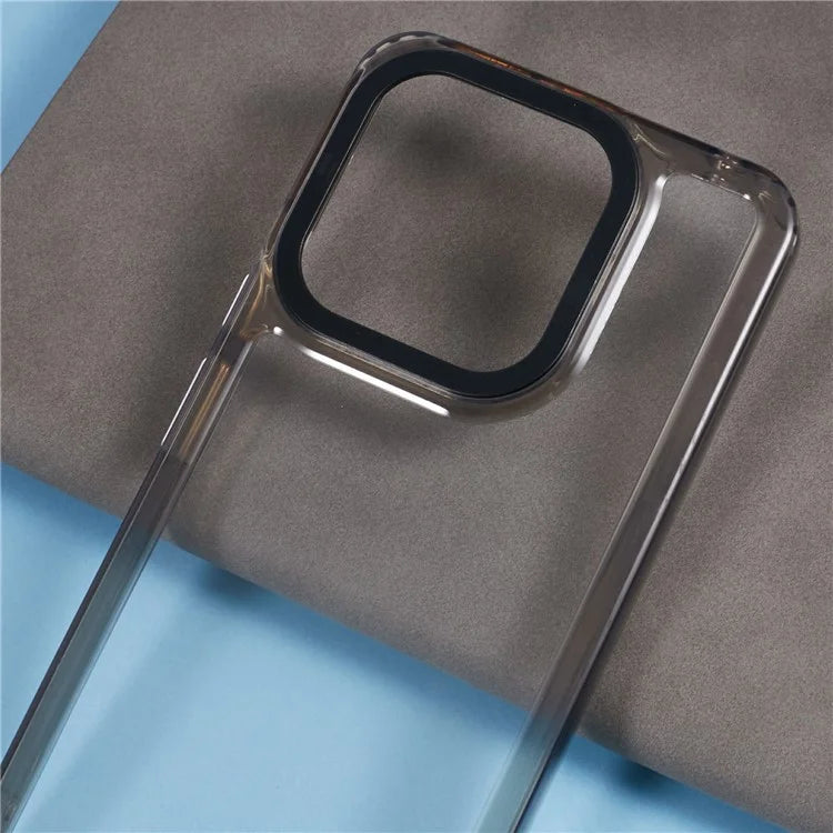 For Xiaomi Redmi 12C 4G Case PC+TPU Clear Back Phone Cover Black