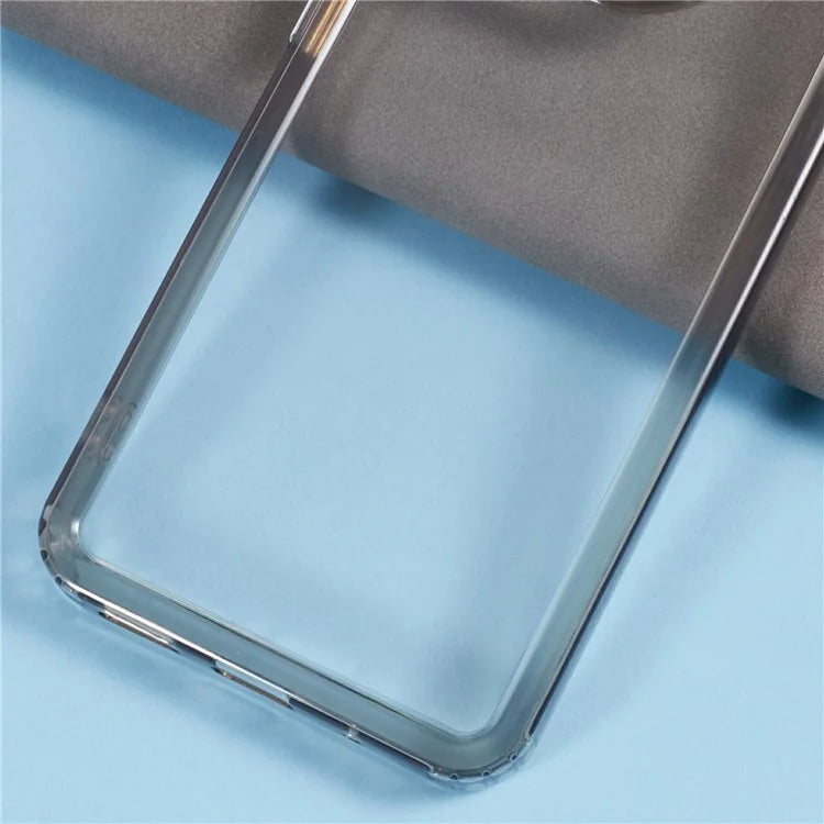 For Xiaomi Redmi 12C 4G Case PC+TPU Clear Back Phone Cover Black