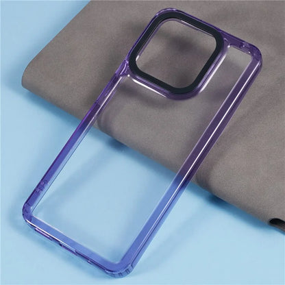 For Xiaomi Redmi 12C 4G Case PC+TPU Clear Back Phone Cover Purple