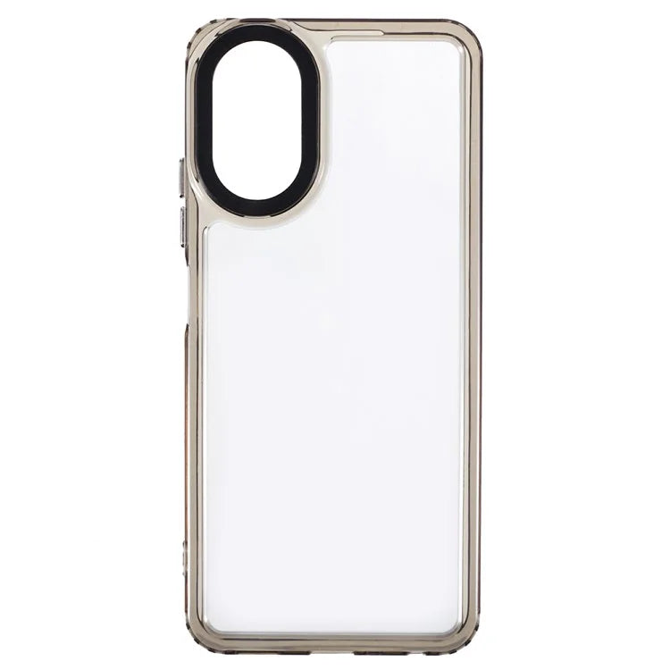 For Oppo A38 4G Shockproof Case HD Clear PC+TPU Phone Cover Black