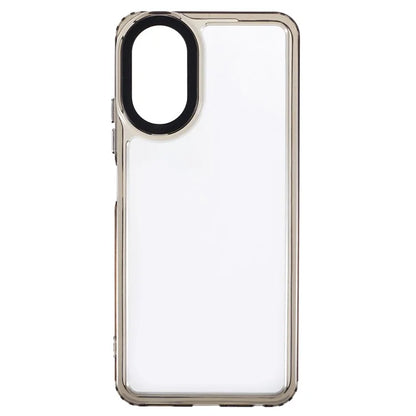 For Oppo A38 4G Shockproof Case HD Clear PC+TPU Phone Cover Black