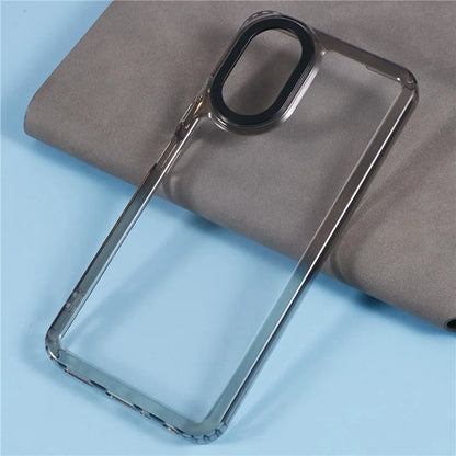 For Oppo A38 4G Shockproof Case HD Clear PC+TPU Phone Cover Black