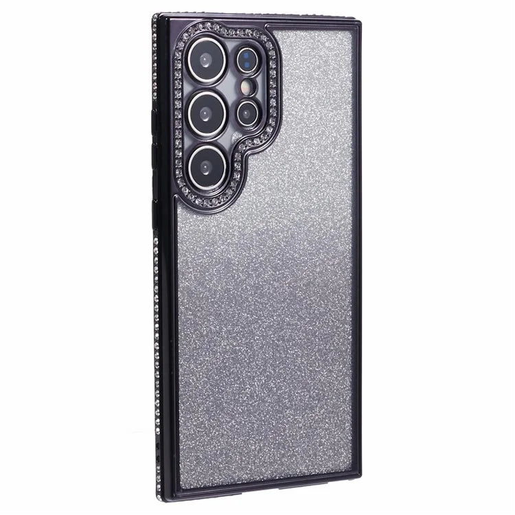 For Samsung Galaxy S23 Ultra Case Gradient Glitter Bling Anti-Scratch TPU Phone Cover