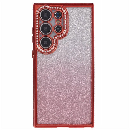 For Samsung Galaxy S23 Ultra Case Gradient Glitter Bling Anti-Scratch TPU Phone Cover