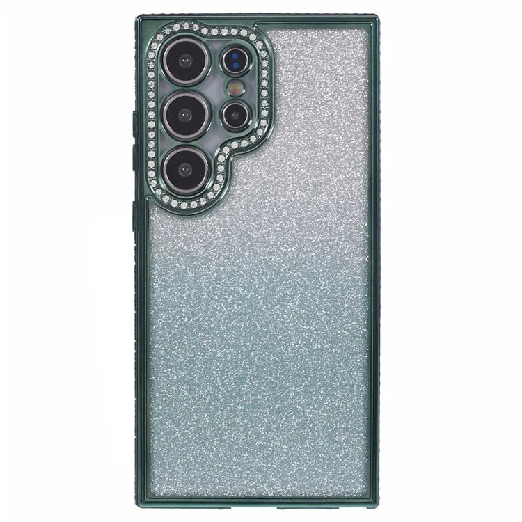 For Samsung Galaxy S23 Ultra Case Gradient Glitter Bling Anti-Scratch TPU Phone Cover