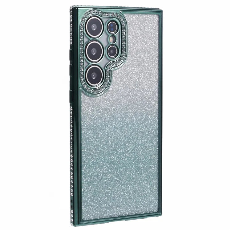 For Samsung Galaxy S23 Ultra Case Gradient Glitter Bling Anti-Scratch TPU Phone Cover