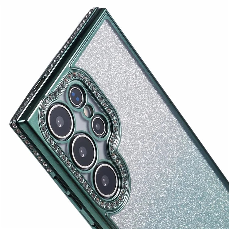For Samsung Galaxy S23 Ultra Case Gradient Glitter Bling Anti-Scratch TPU Phone Cover