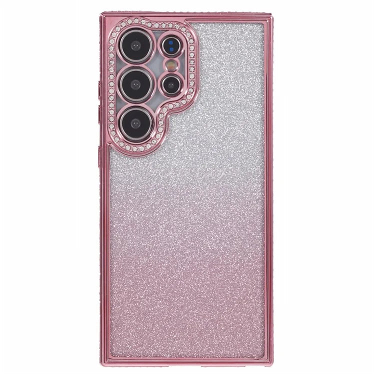 For Samsung Galaxy S23 Ultra Case Gradient Glitter Bling Anti-Scratch TPU Phone Cover
