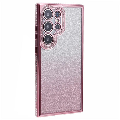 For Samsung Galaxy S23 Ultra Case Gradient Glitter Bling Anti-Scratch TPU Phone Cover