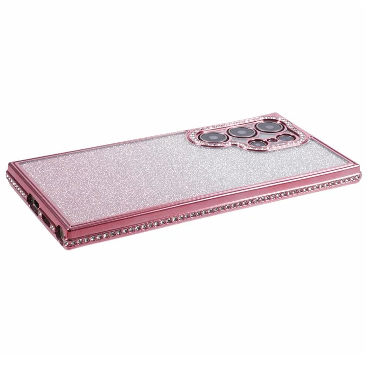For Samsung Galaxy S23 Ultra Case Gradient Glitter Bling Anti-Scratch TPU Phone Cover