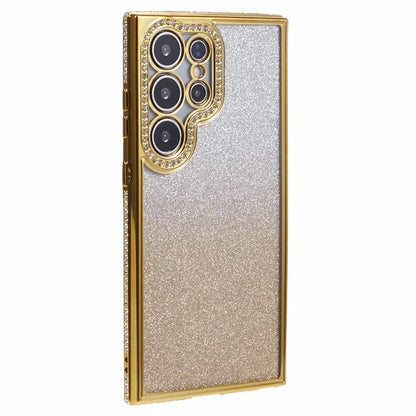 For Samsung Galaxy S23 Ultra Case Gradient Glitter Bling Anti-Scratch TPU Phone Cover