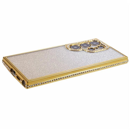 For Samsung Galaxy S23 Ultra Case Gradient Glitter Bling Anti-Scratch TPU Phone Cover