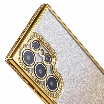 For Samsung Galaxy S23 Ultra Case Gradient Glitter Bling Anti-Scratch TPU Phone Cover