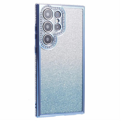 For Samsung Galaxy S23 Ultra Case Gradient Glitter Bling Anti-Scratch TPU Phone Cover