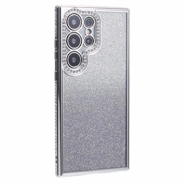 For Samsung Galaxy S23 Ultra Case Gradient Glitter Bling Anti-Scratch TPU Phone Cover