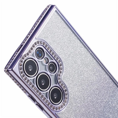 For Samsung Galaxy S23 Ultra Case Gradient Glitter Bling Anti-Scratch TPU Phone Cover