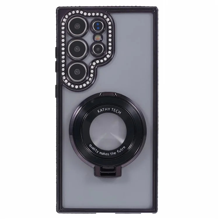 For Samsung Galaxy S22 Ultra 5G Case Kickstand Sparkle Bling TPU Phone Cover