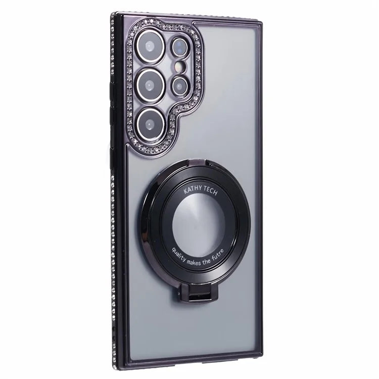 For Samsung Galaxy S22 Ultra 5G Case Kickstand Sparkle Bling TPU Phone Cover