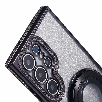 For Samsung Galaxy S22 Ultra 5G Case Kickstand Sparkle Bling TPU Phone Cover