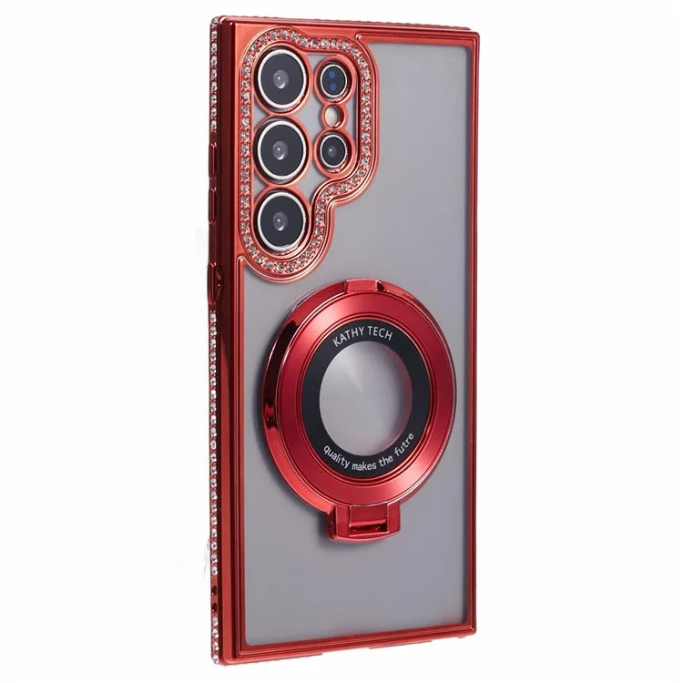 For Samsung Galaxy S22 Ultra 5G Case Kickstand Sparkle Bling TPU Phone Cover