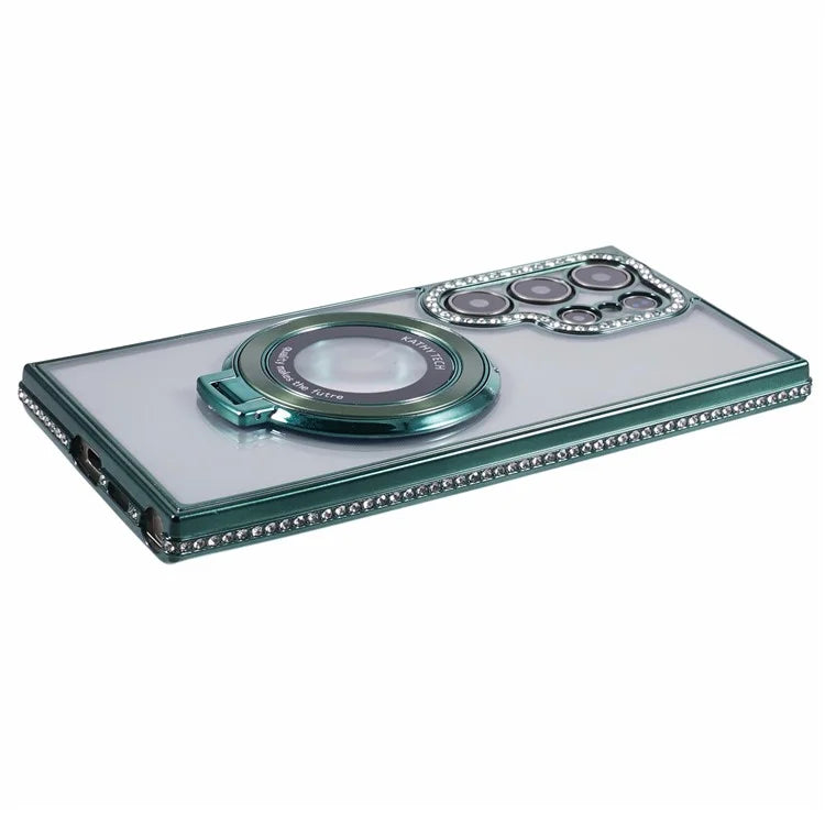 For Samsung Galaxy S22 Ultra 5G Case Kickstand Sparkle Bling TPU Phone Cover