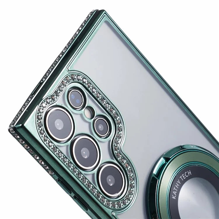 For Samsung Galaxy S22 Ultra 5G Case Kickstand Sparkle Bling TPU Phone Cover