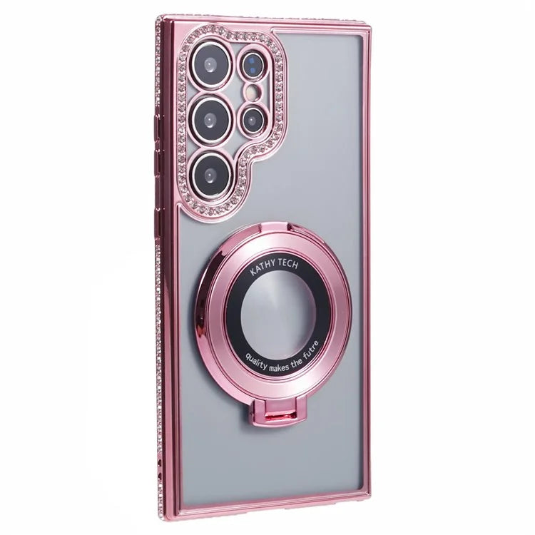 For Samsung Galaxy S22 Ultra 5G Case Kickstand Sparkle Bling TPU Phone Cover