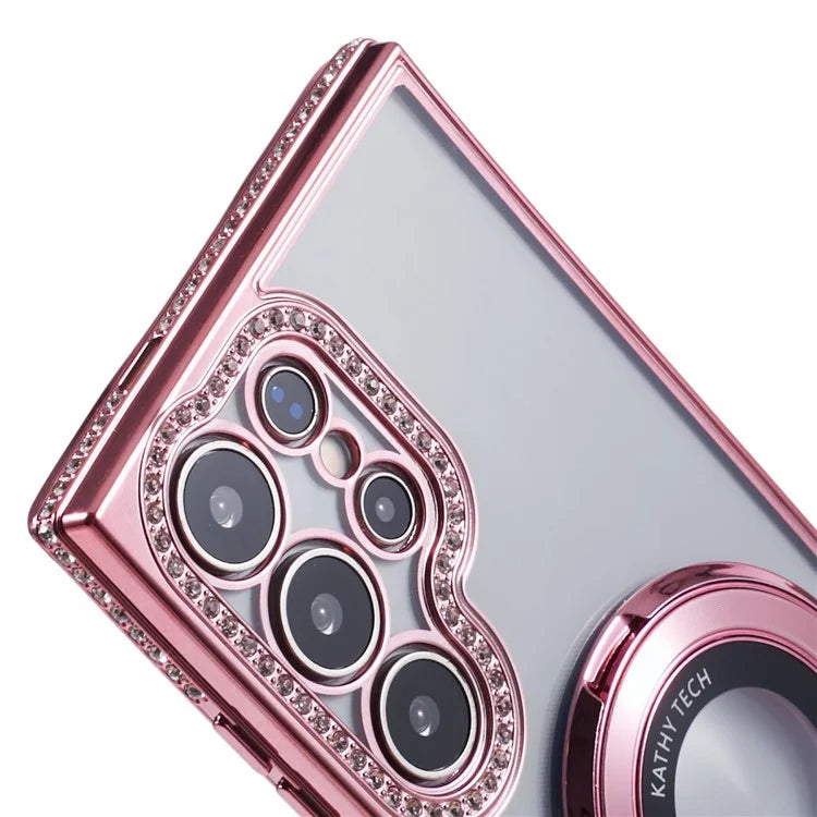 For Samsung Galaxy S22 Ultra 5G Case Kickstand Sparkle Bling TPU Phone Cover