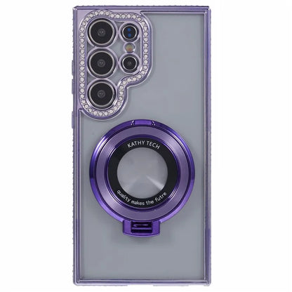 For Samsung Galaxy S22 Ultra 5G Case Kickstand Sparkle Bling TPU Phone Cover
