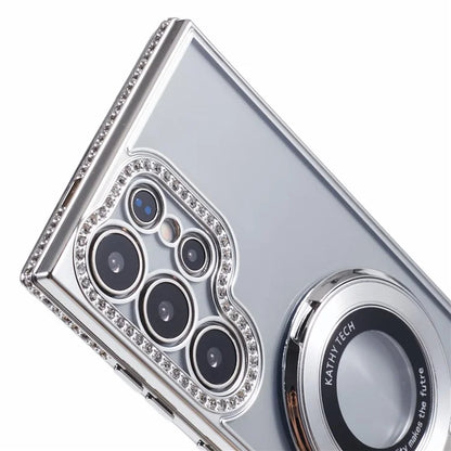For Samsung Galaxy S22 Ultra 5G Case Kickstand Sparkle Bling TPU Phone Cover