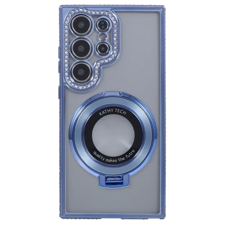 For Samsung Galaxy S22 Ultra 5G Case Kickstand Sparkle Bling TPU Phone Cover