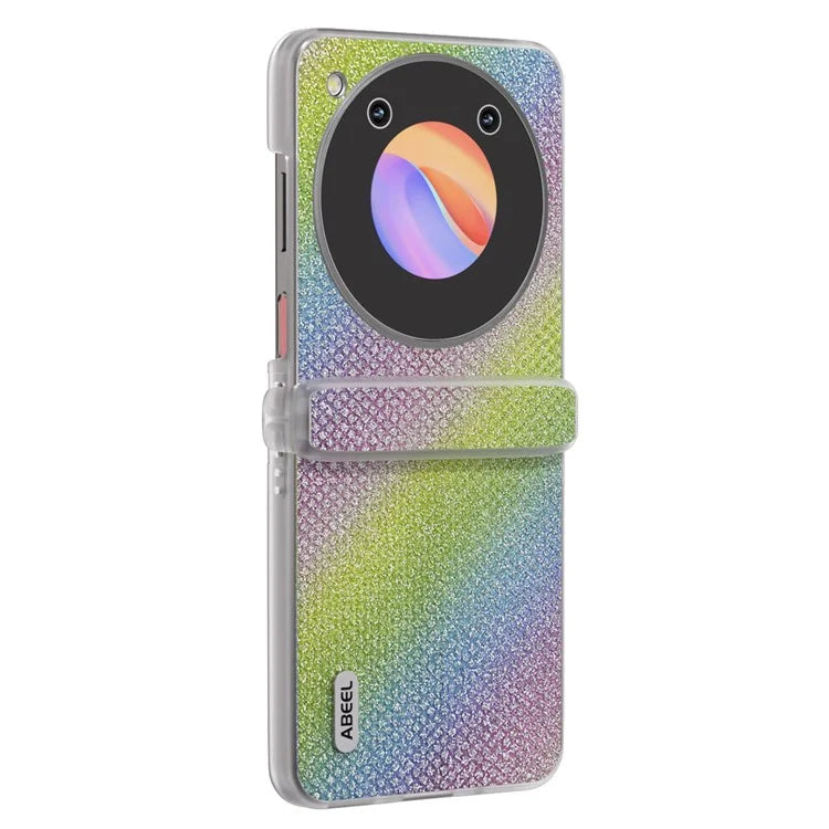 ABEEL For ZTE Libero Flip / nubia Flip 5G Case Diamond Textured PU Coated PC Matte Edge Phone Cover