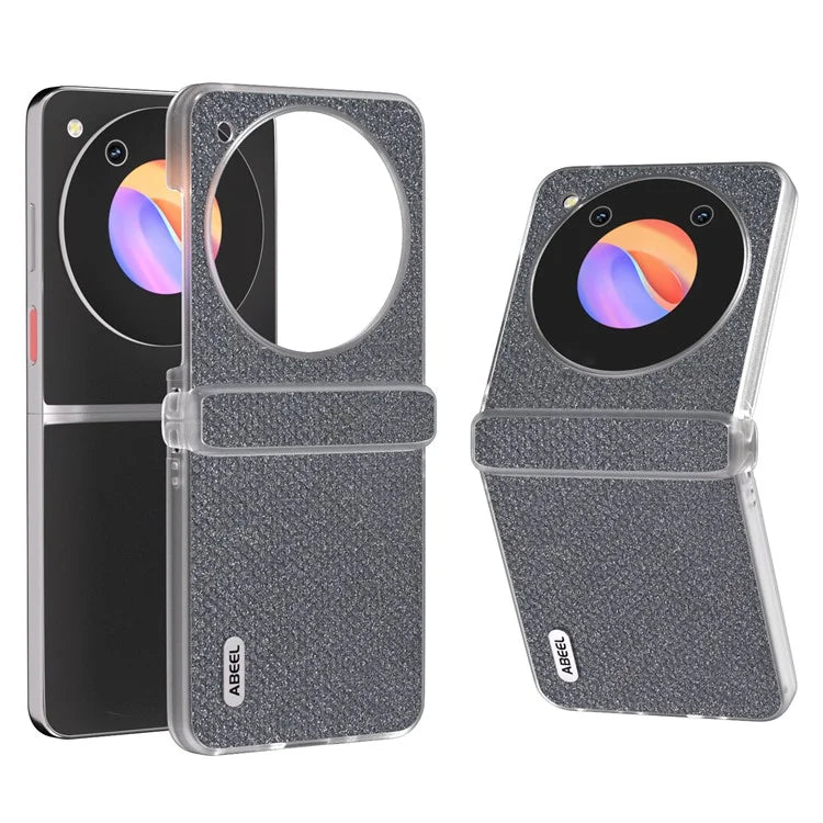 ABEEL For ZTE Libero Flip / nubia Flip 5G Case Diamond Textured PU Coated PC Matte Edge Phone Cover