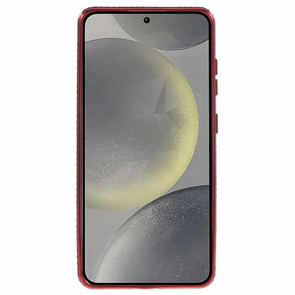 For Samsung Galaxy S24+ Case Rhinestone Lens Frame Gradient Soft TPU Phone Cover with Kickstand