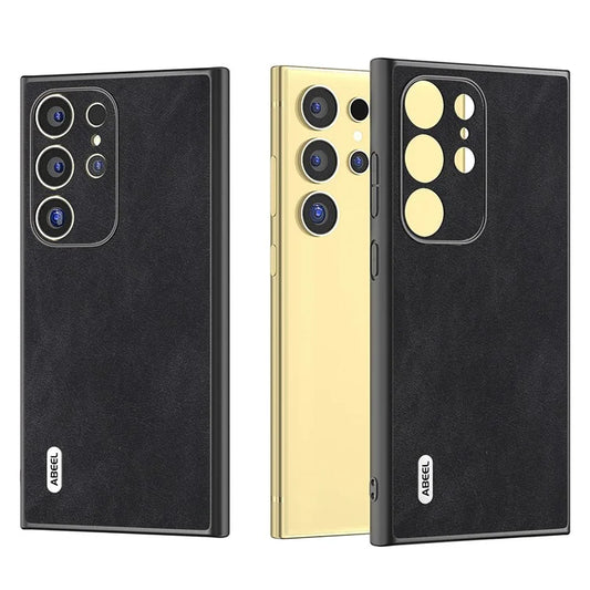 ABEEL For Samsung Galaxy S24 Ultra Case Slim Fit PU Leather+PC Phone Cover