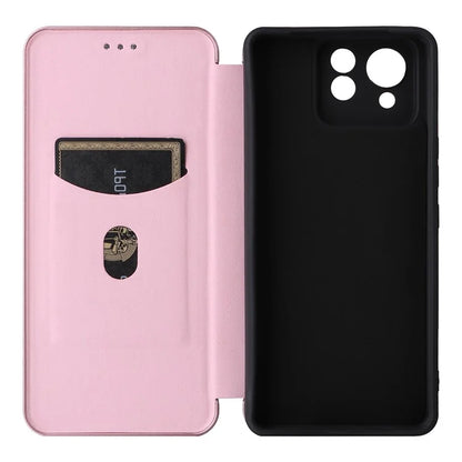 For Asus Zenfone 11 Ultra 5G Leather Case Carbon Fiber Texture Stand Magnetic Phone Cover