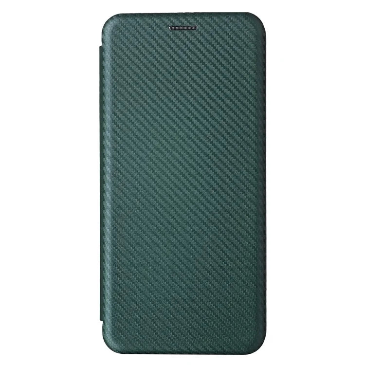 For Asus Zenfone 11 Ultra 5G Leather Case Carbon Fiber Texture Stand Magnetic Phone Cover