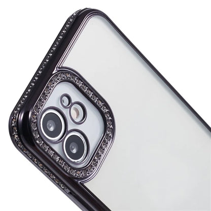 TPU Phone Cover for iPhone 11 Case Soft Bling Rhinestones Decor Shell
