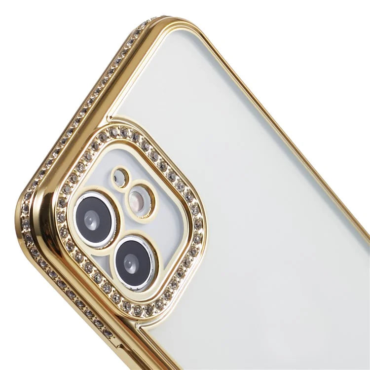 TPU Phone Cover for iPhone 11 Case Soft Bling Rhinestones Decor Shell