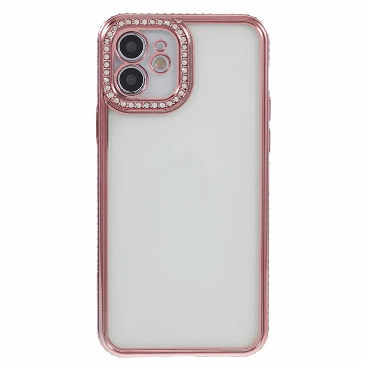 TPU Phone Cover for iPhone 11 Case Soft Bling Rhinestones Decor Shell