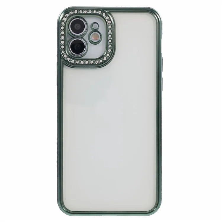 TPU Phone Cover for iPhone 11 Case Soft Bling Rhinestones Decor Shell