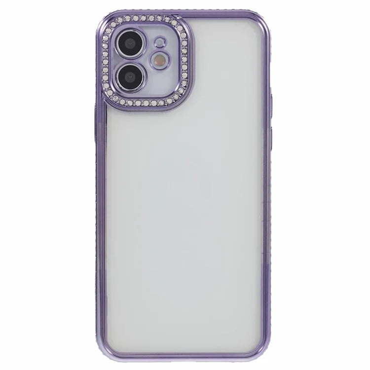 TPU Phone Cover for iPhone 11 Case Soft Bling Rhinestones Decor Shell